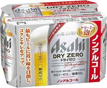 Amazon.co.jp: アサヒ ドライゼロ ノンアルコール 350ml×6缶パック